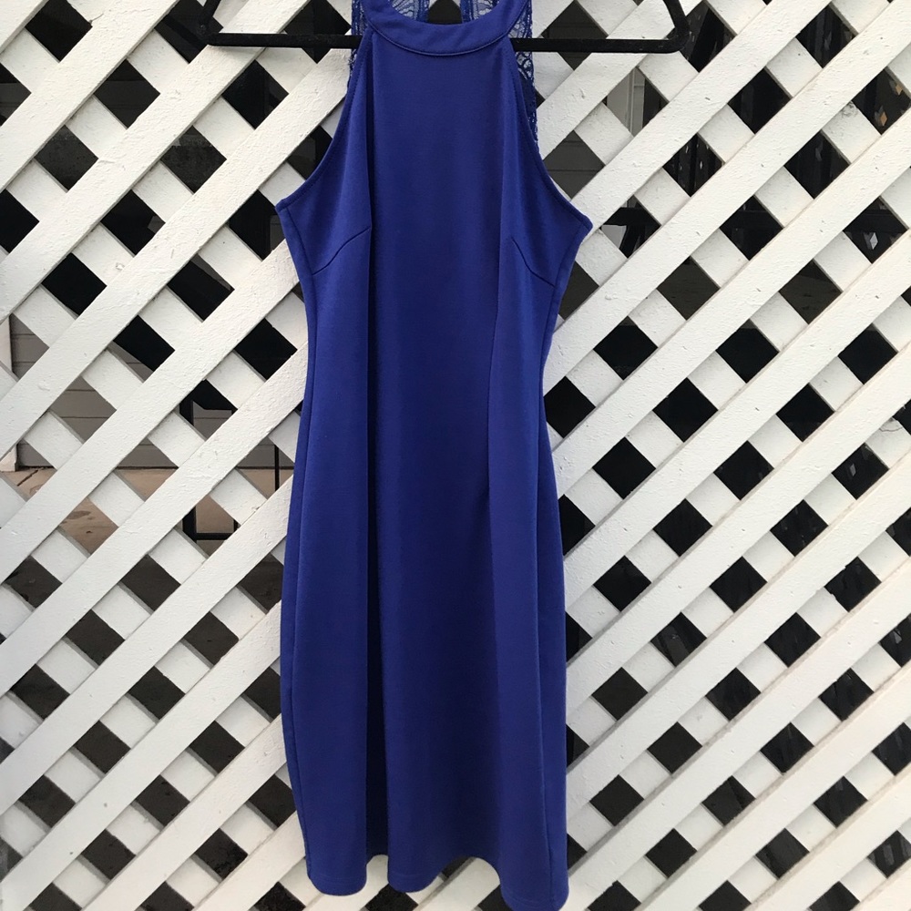 Blue halter mini